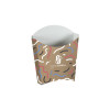 Étui à frites personnalisé en carton kraft 135 g - Impression jusqu'à 4 couleurs