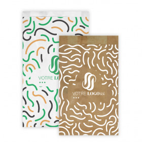 Sachets croissants en papier personnalisés Thouy.net
