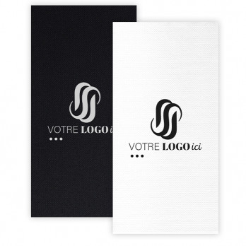 Serviettes en papier pliées en 6 ou en 8 personnalisées