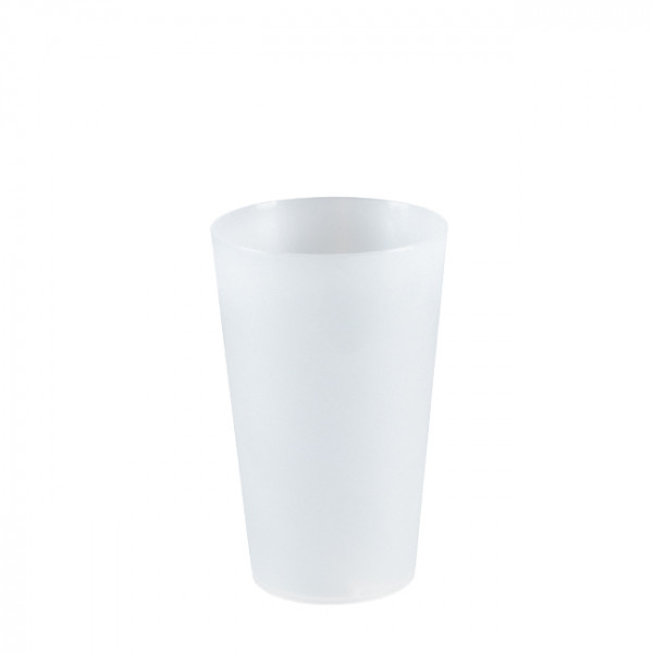 Gobelet réutilisable translucide 33 cL jauge 25 cL