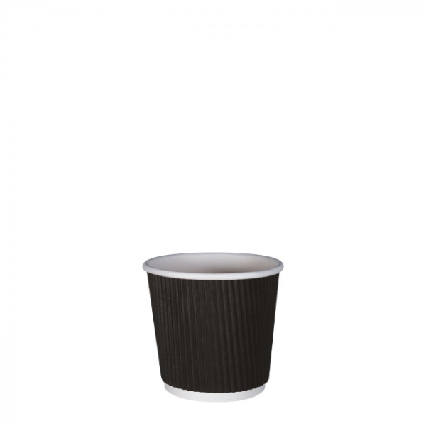 Gobelet carton triple paroi noir 4 Oz - 12 cl