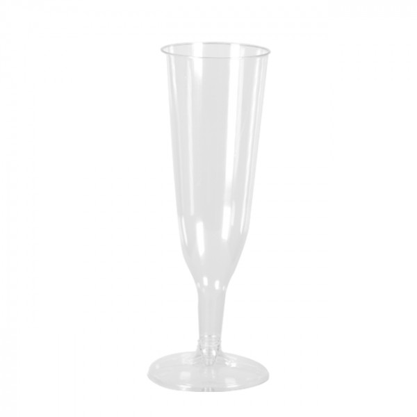Flûte à champagne réutilisable 15 cL transparente