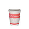 Gobelet en carton 8 Oz double paroi et personnalisable, illimité en couleurs. Personnalisation de gobelets en carton également disponible. Gobelet en carton 4 Oz personnalisable également possible en plusieurs couleurs.