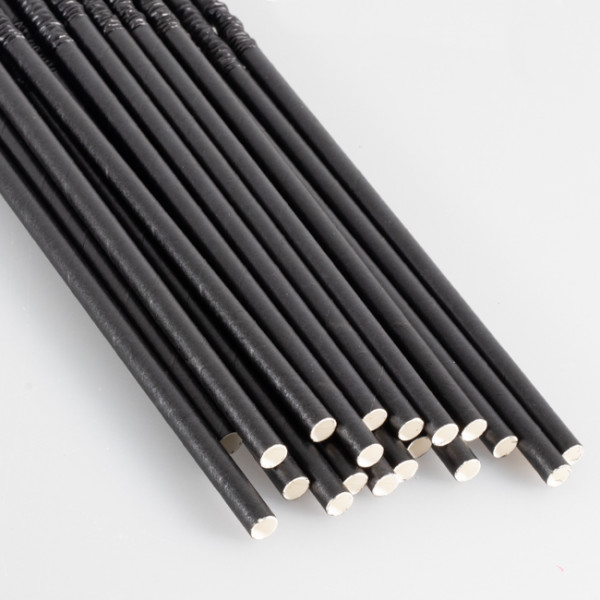 boite de pailles 20 cm noir