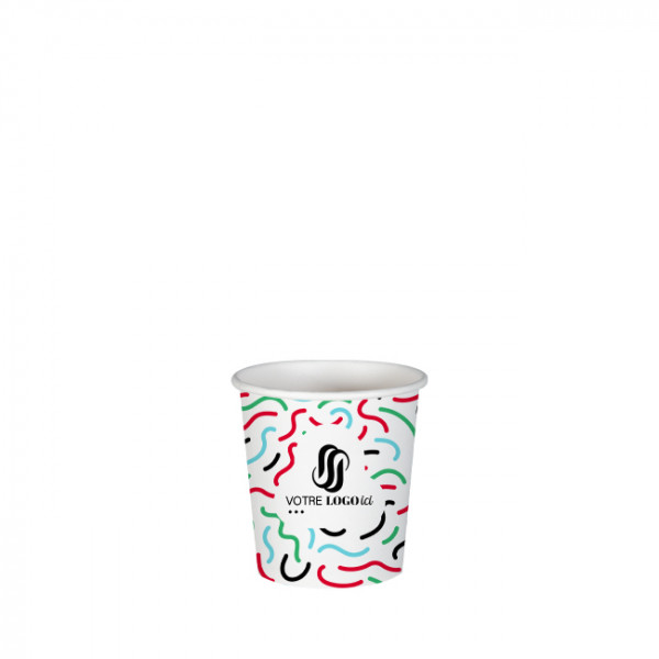 Gobelet 4 Oz en carton personnalisé - Impression jusqu'à 5 couleurs