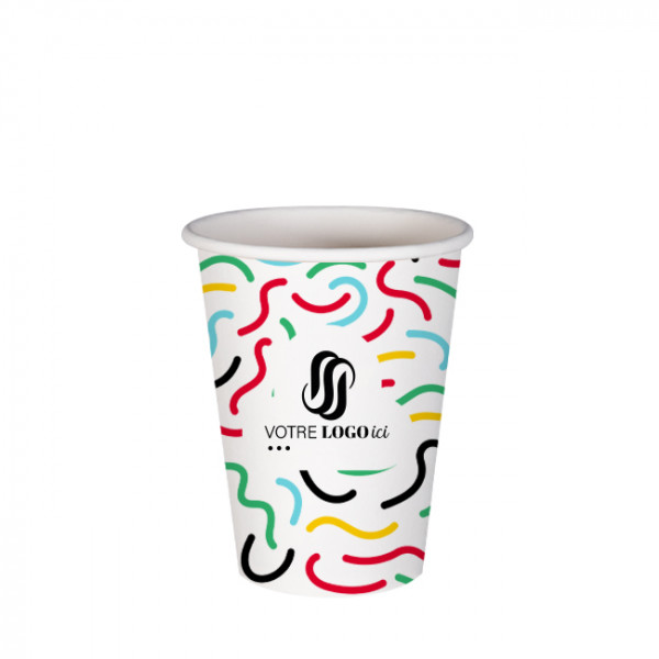 Gobelet 12 Oz en carton personnalisé - Impression jusqu'à 5 couleurs
