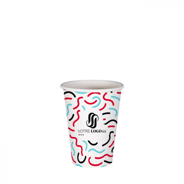 Gobelet 6 Oz en carton personnalisé - Impression jusqu'à 5 couleurs