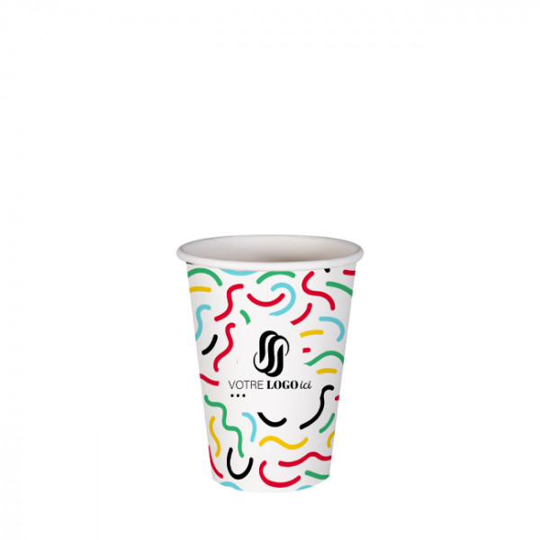 Gobelet 6 Oz en carton personnalisé - Impression jusqu'à 5 couleurs