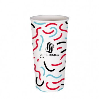Gobelet 22 Oz en carton personnalisé - Impression jusqu'à 5 couleurs