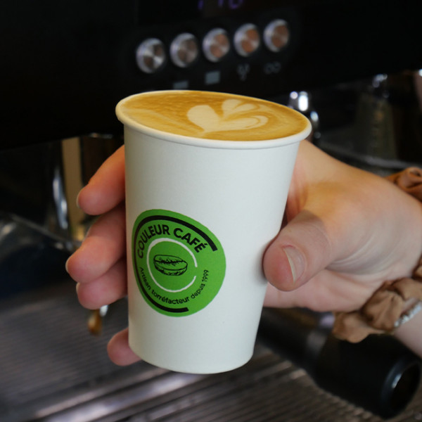 gobelet café personnalisée latte art coffee shop