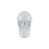 Gobelet à milkshake personnalisé en PET avec couvercle dôme 45 cL - Impression jusqu'à 4 couleurs