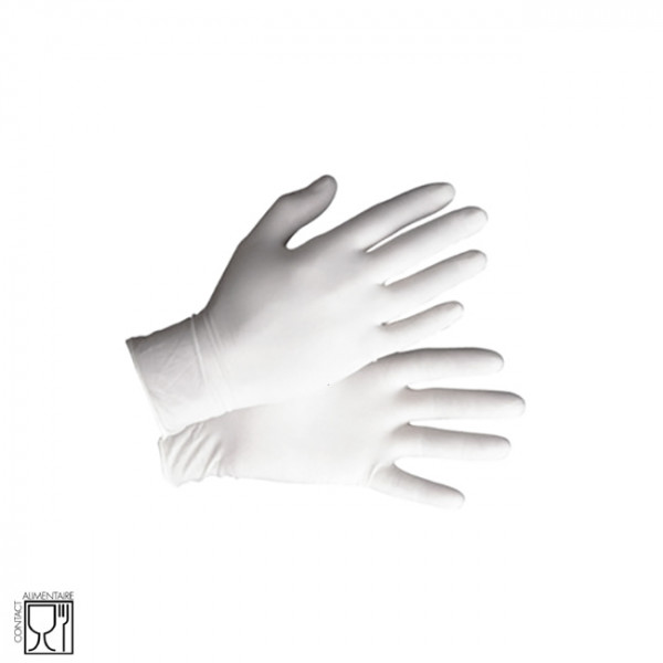 Gant latex blanc poudré XL