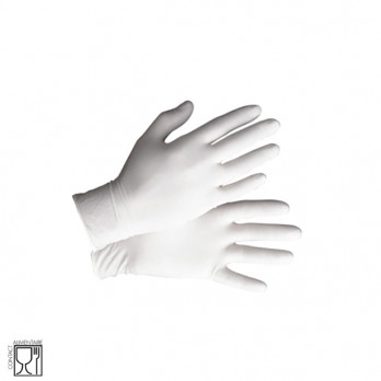 Gants latex blanc non poudré