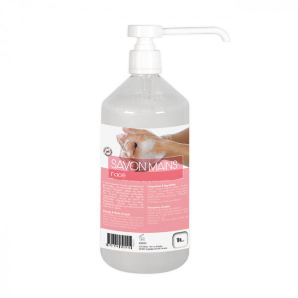 Savon nacré pour les mains 1 L - Lavage et désinfection des mains