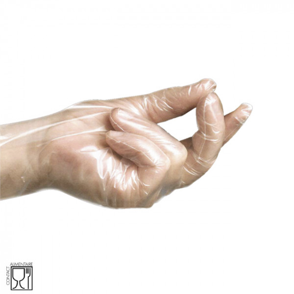 Gant vinyle transparent taille M non poudré