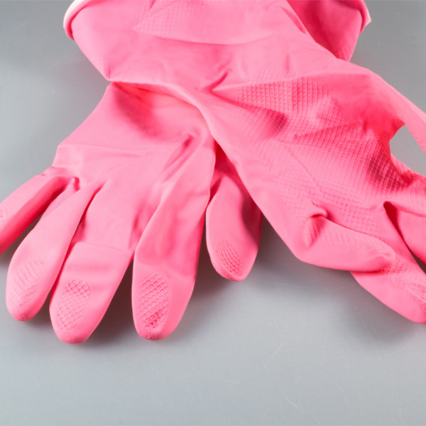 gant de ménage rose taille L en latex naturel 12G004 paire de gants en latex naturel rose taille L 1 gant de ménage rose taille L 12G004 1.