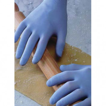 Gant nitrile bleu non poudré taille L