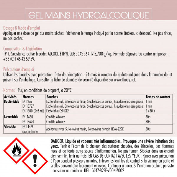 Bidon de 5 L de gel hydroalcoolique désinfectant
