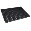 Tapis caillebotis caoutchouc noir 100x150cm pour extérieur