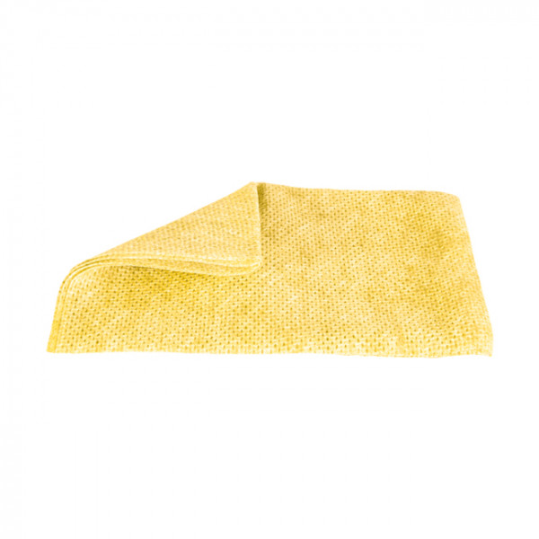 Lavette microfibre jaune ajourée HACCP