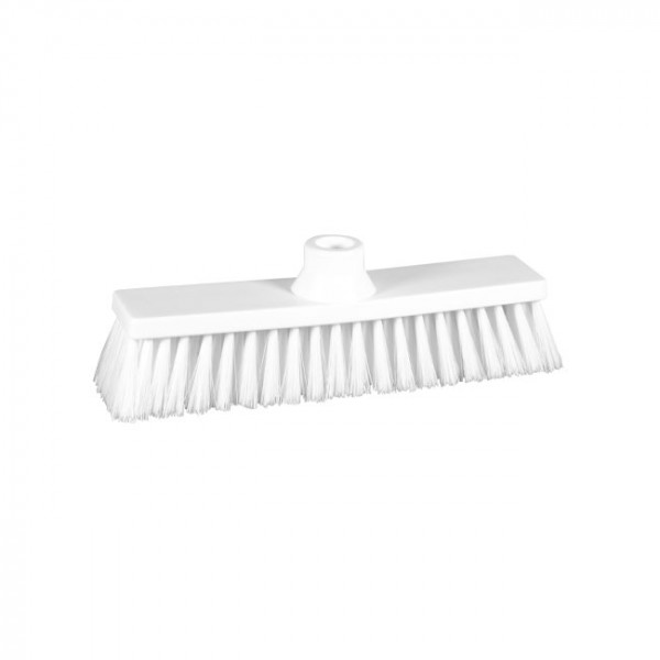 Tête de balai droit blanche - contact alimentaire 30cm