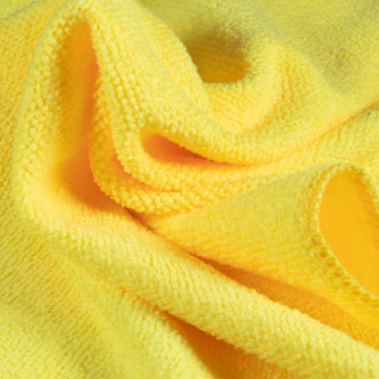 Lavette microfibre à bouclettes jaune - Gamme extra
