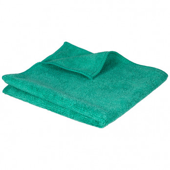 Lavette microfibre à bouclettes verte - Gamme extra