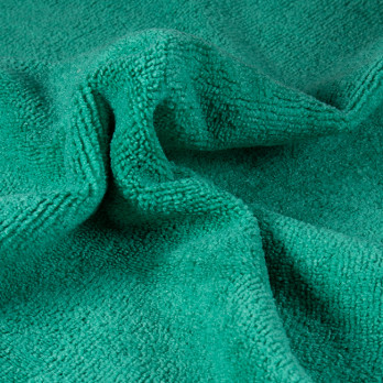 Lavette microfibre à bouclettes verte - Gamme extra
