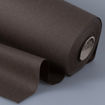 Nappe en soft aspect tissu chocolat en rouleau 1,20 x 25 m