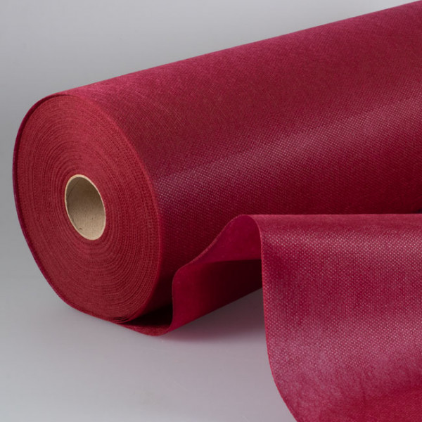 tete-a-tete en spunbond bordeaux predecoupe pour la decoration de table