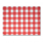 Set de table en papier gaufré vichy rouge et blanc 30 x 40 cm