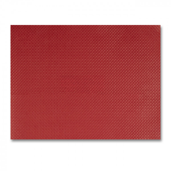 Set de table en papier gaufré rouge 30 x 40 cm