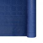 Nappe en papier damassé bleu en rouleau 1,18 x 25 m