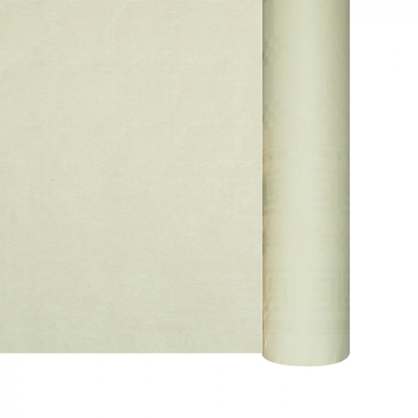 Nappe en papier damassé ivoire en rouleau 1,18 x 25 m