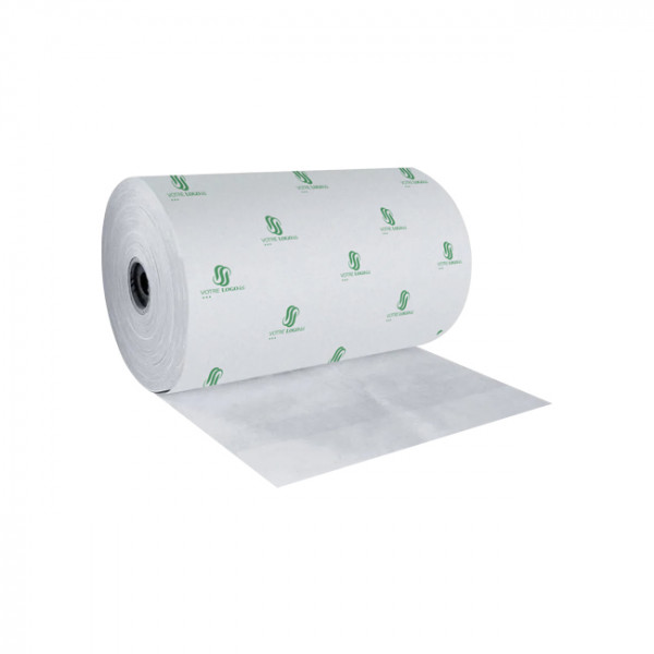 Papier thermoscellable personnalisé en bobine blanche de 6 kg largeur 35 cm - Impression jusqu'à 4 couleurs