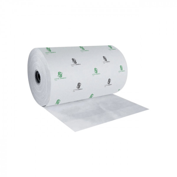 Papier thermoscellable personnalisé en bobine blanche de 6 kg largeur 35 cm - Impression jusqu'à 4 couleurs