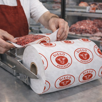 Bobines de papier thermoscellable personnalisées