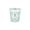 Pot à soupe personnalisé en carton avec couvercle 16 Oz - Impression jusqu'à 4 couleurs
