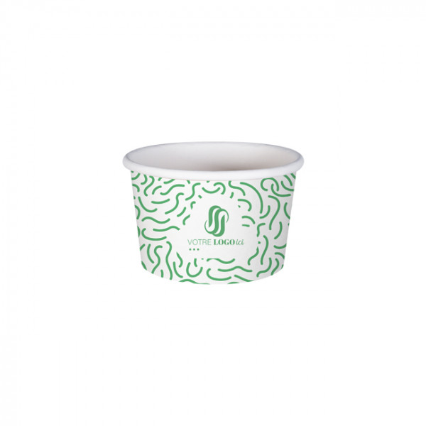 Pot à glace 4 Oz en carton personnalisé - Impression jusqu'à 4 couleurs