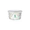 Pot à glace 6 Oz 100% carton 0% plastique personnalisé - Impression jusqu'à 4 couleurs