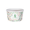 Pot à glace 8 Oz 100% carton 0% plastique personnalisé - Impression jusqu'à 4 couleurs
