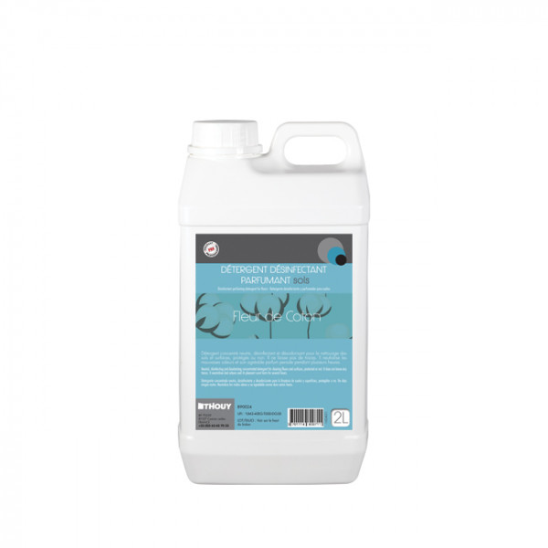 Détergent désinfectant sols Fleur de coton 2 L - Thouy