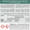 Etiquette Détergent désinfectant virucide parfum pin eucalyptus 5 L