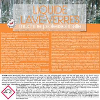 Liquide lave-verres machine professionnelle 1 L