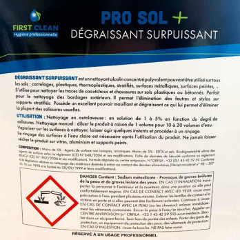 Super décrassant concentré multisurface Pro sol + 5 L