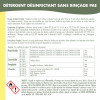 Détergent désinfectant alimentaire sans rinçage écologique