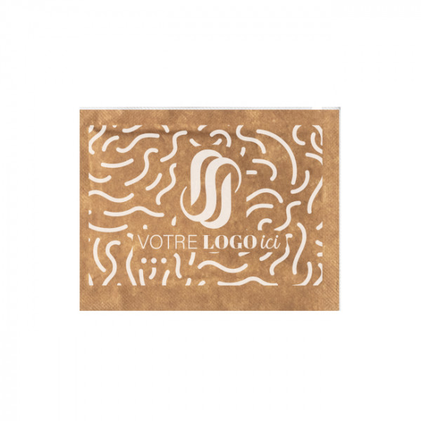 Lingette rafraîchissante personnalisée 6 x 8 cm - Impression jusqu'à 3 couleurs