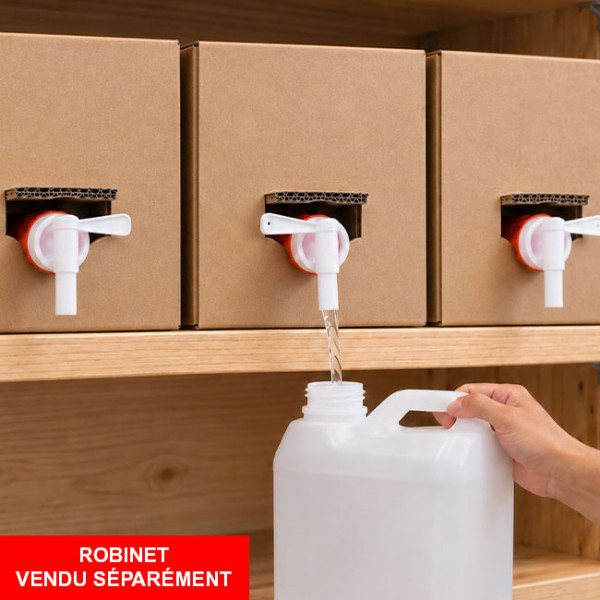 Lessive liquide ozone en format bag in box pour laverie