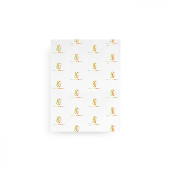 Papier ingraissable personnalisé blanc small 33,5 x 25 cm - Impression digitale couleurs illimitées