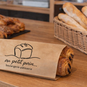 Sachet kraft personnalisé emballage professionnel